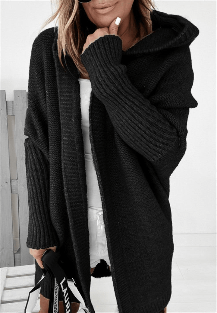Levoire | Gilet à sweat avec grande capuche pour femmes Noir