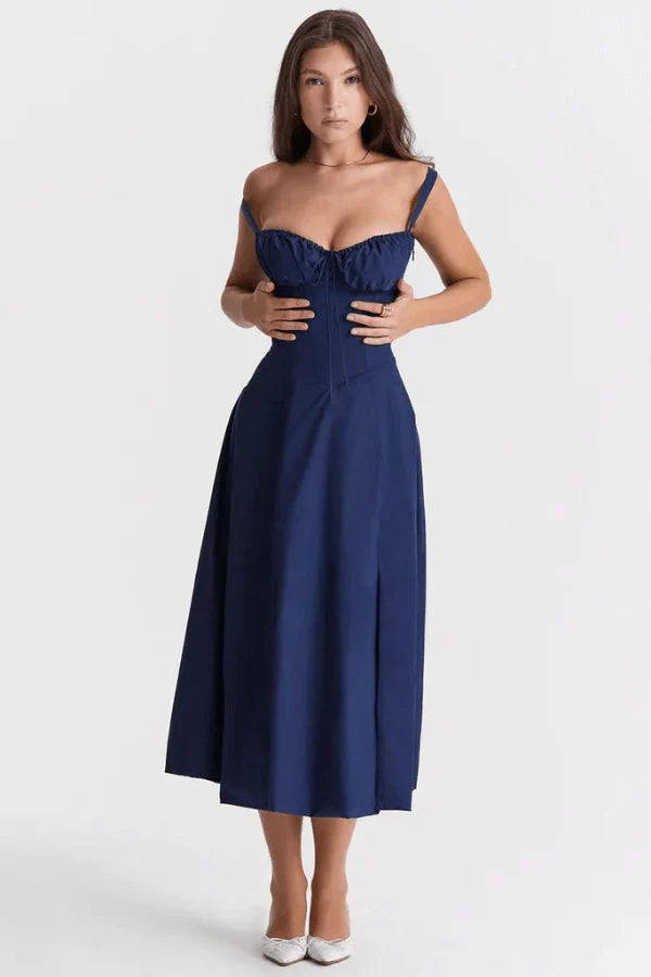 Levoire | Robe Corset Élégante Pour Femmes Bleu marine