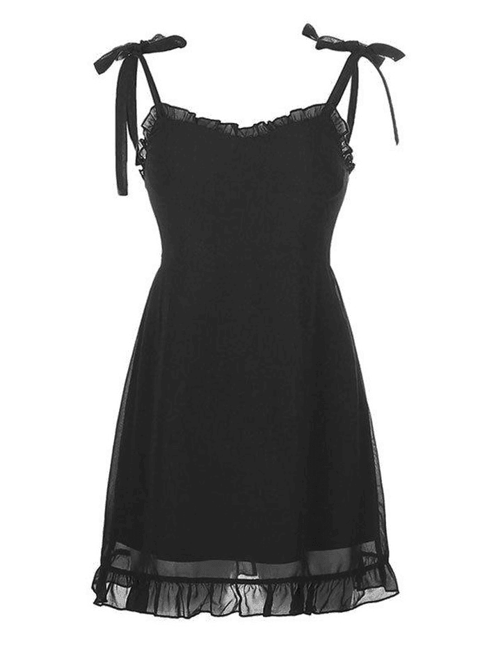 Levoire | Robe Mini À Bretelles À Volants