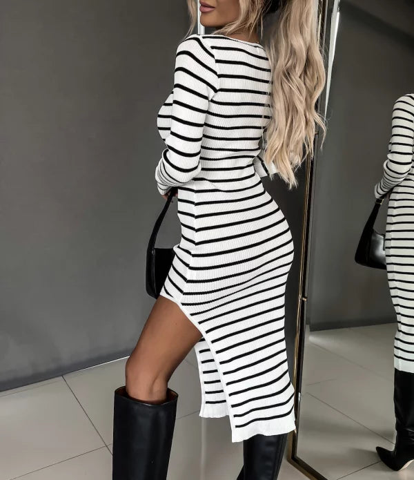 Levoire | Robe Zébrée Rayée