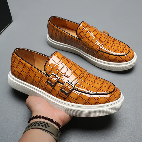 Levoire | Loafer à semelle plate Braun