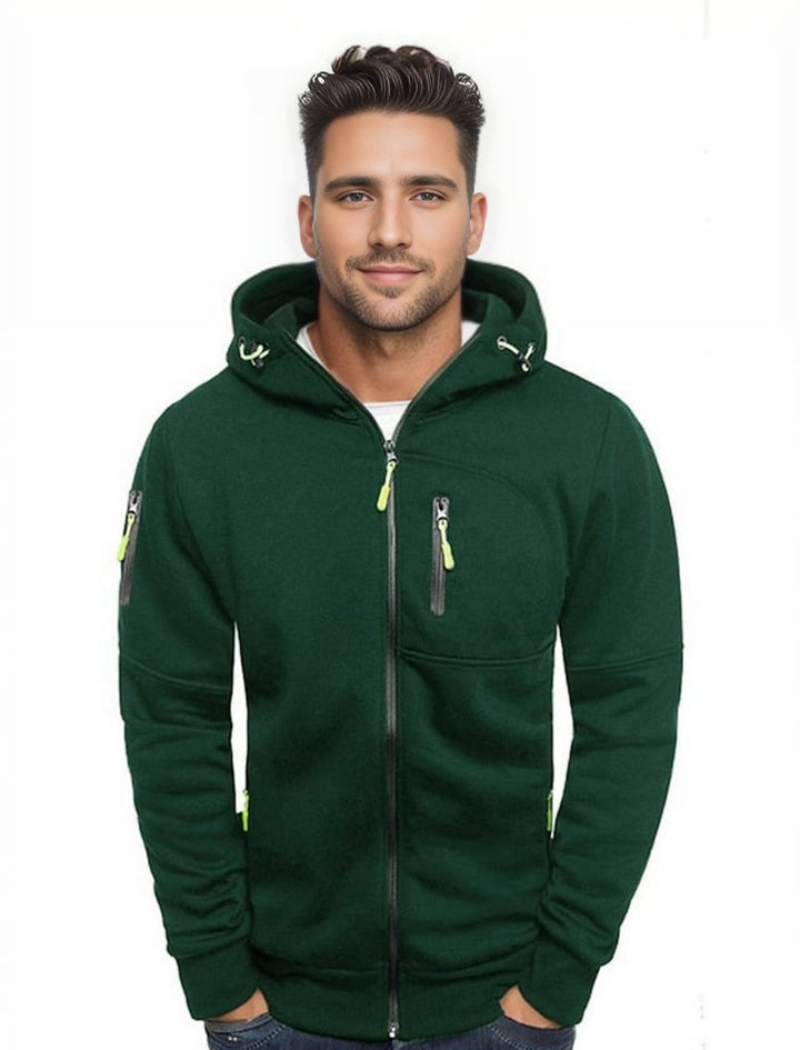 Levoire | Sweat-Shirt Sportif Pour Hommes Avec Capuche Vert