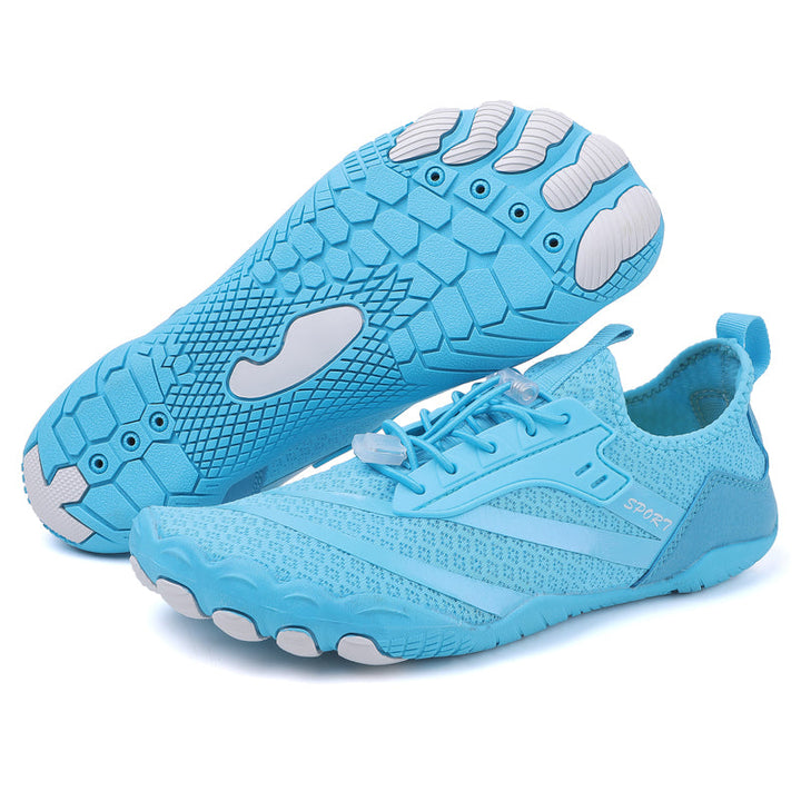 Levoire | Dich Wohl Chaussures Barfeet Antidérapantes Pour Femmes Sensation Naturelle De Course, Flexible & Légère bleu