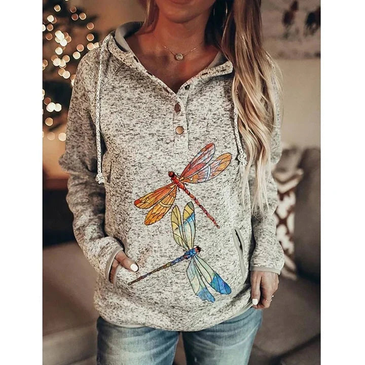 Levoire | Sweat à capuche pour femmes Libellule