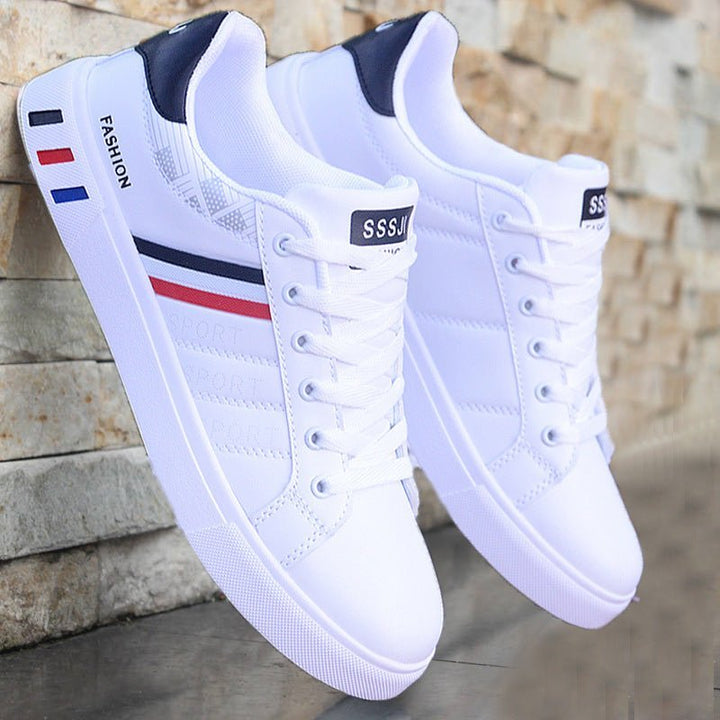 Levoire | Chaussures Pour Hommes Tendance Avec Semelle Amortissante Blanc et Rouge