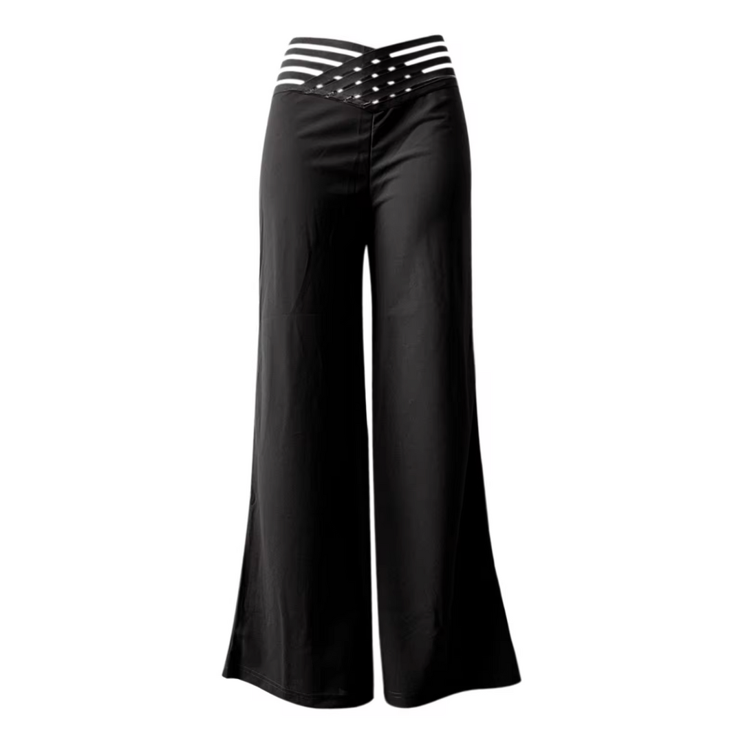 Levoire | Pantalon Taille Haute À Taille Basse Avec Des Jambes Croisées