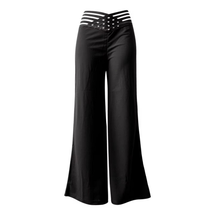 Levoire | Pantalon Taille Haute À Taille Basse Avec Des Jambes Croisées