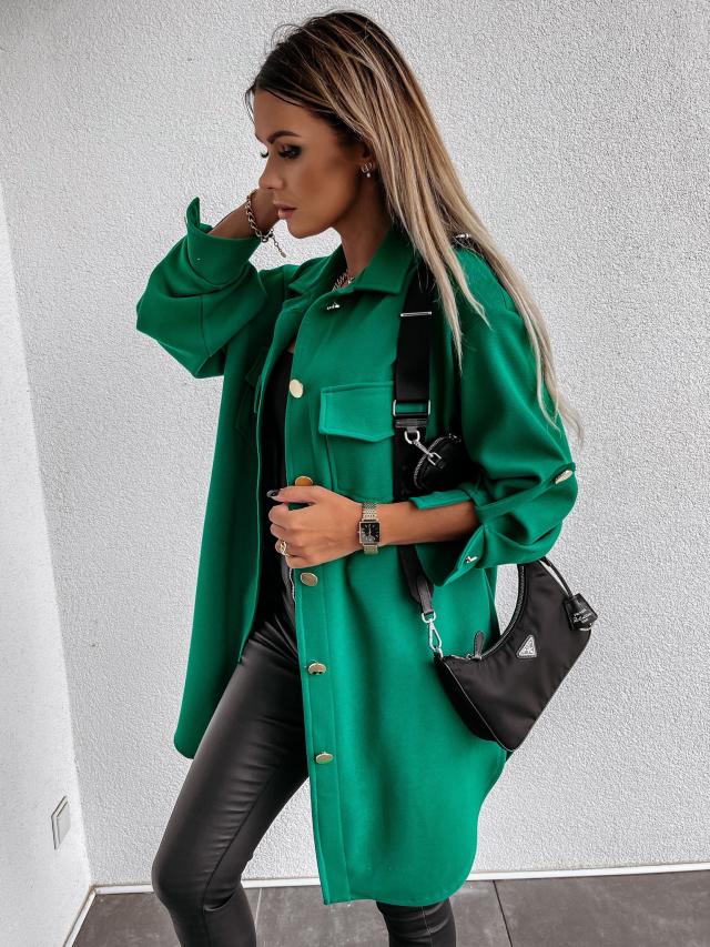 Levoire | Élégant Tendance, Long Chemisier Avec Look Laine Pour Femmes