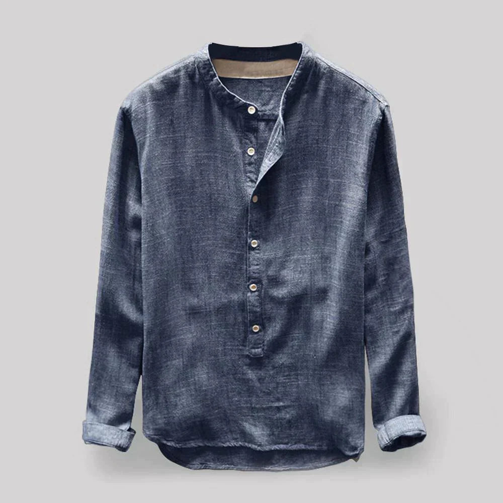 Levoire | Chemise Oxford Classique Pour Hommes Intemporelle, Polyvalente & Confortable Bleu