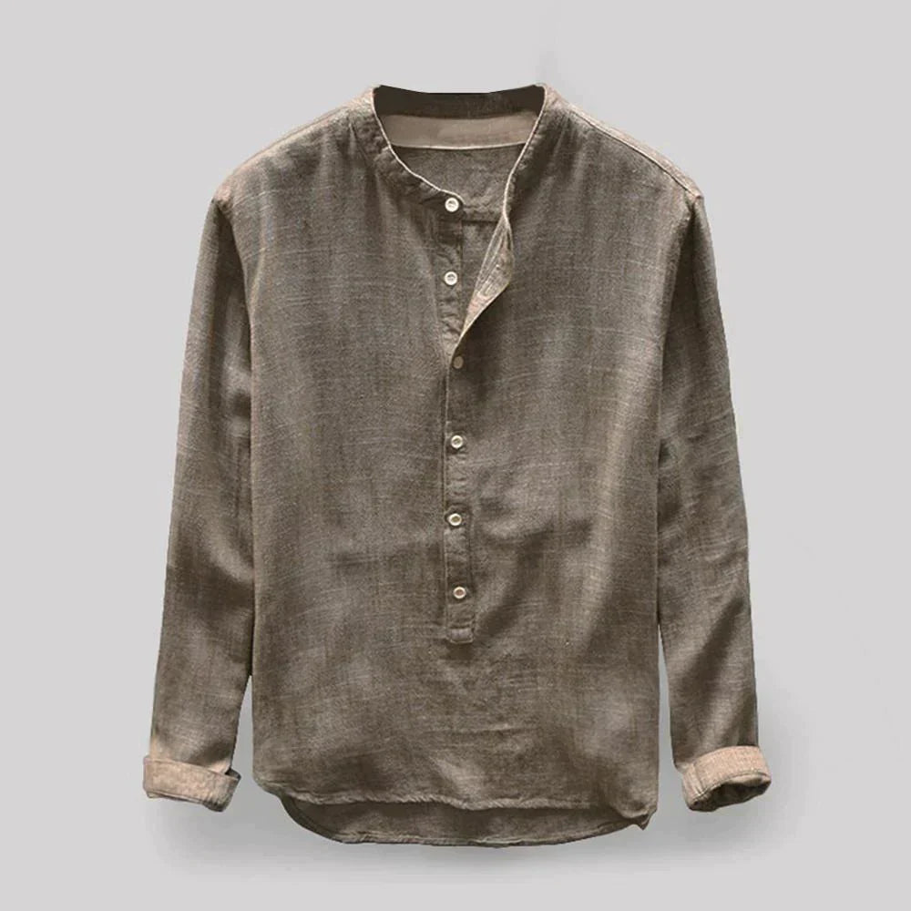 Levoire | Chemise Oxford Classique Pour Hommes Intemporelle, Polyvalente & Confortable Khaki