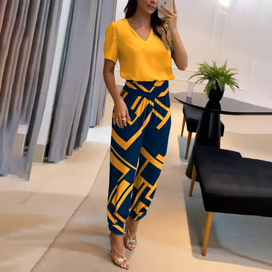 Levoire | Jumpsuit Élégant Pour Des Occasions Spéciales Jaune