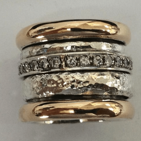 Levoire | Bague Dorée Épaisse Dans Le Style Vintage