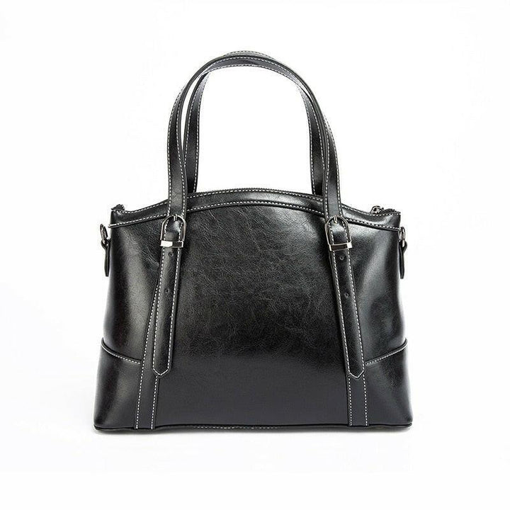 Levoire | Sac À Main En Cuir Véritable Avec Poche Pour Téléphone Pour La Vie Quotidienne Noir