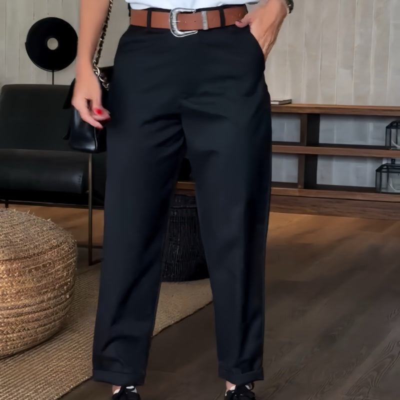 Levoire | Pantalon Femme À Taille Haute Noir