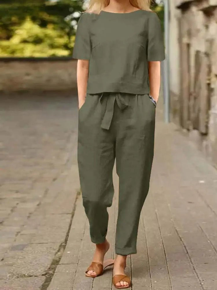 Levoire | Ensemble Deux Pièces Femme Confortable Vert foncé