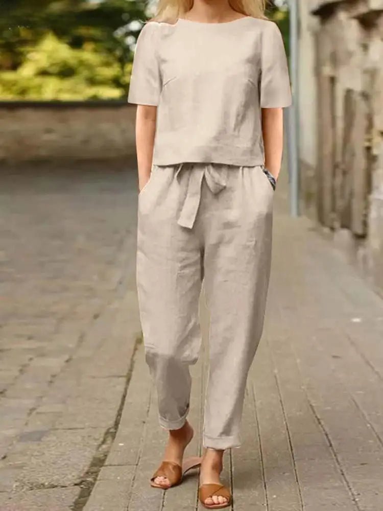 Levoire | Ensemble Deux Pièces Femme Confortable Beige