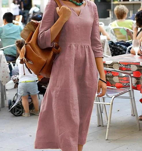 Levoire | Robe D'Été En Coton À Motifs Rosa