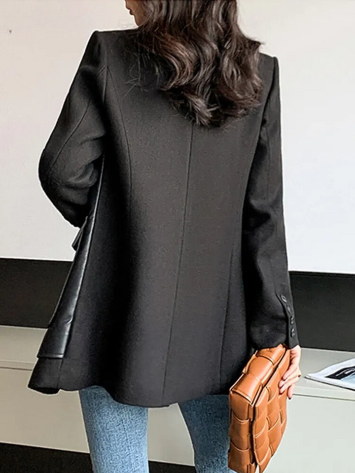 Levoire | Veste À Boutons À Col Élégant À Manches Longues Avec Poches