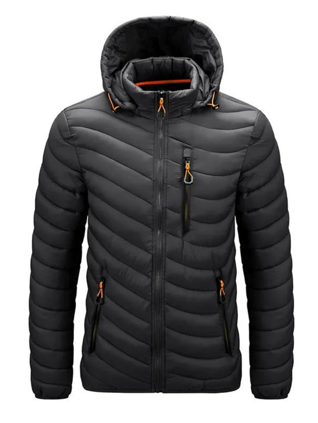 Levoire | Sweatshirt en Tissu Imperméable avec Fermeture Éclair Noir