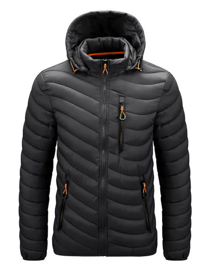 Levoire | Sweat-Shirt Avec Matériau Imperméable Et Zip Noir