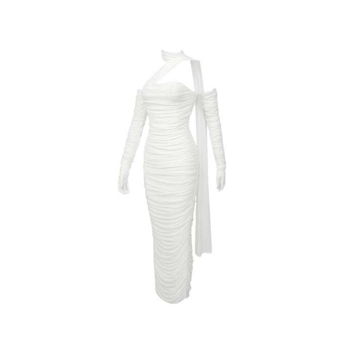 Levoire | Gants En Mesh Blancs Robe
