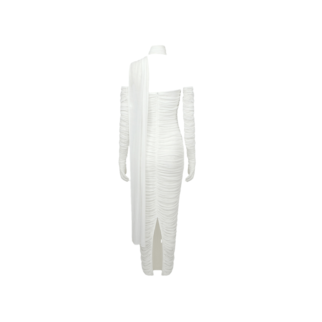 Levoire | Gants En Mesh Blancs Robe
