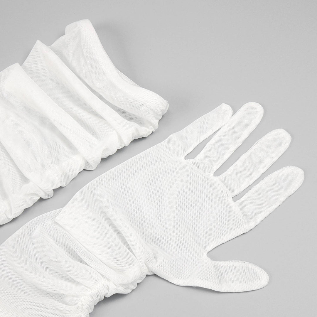 Levoire | Gants En Mesh Blancs Robe