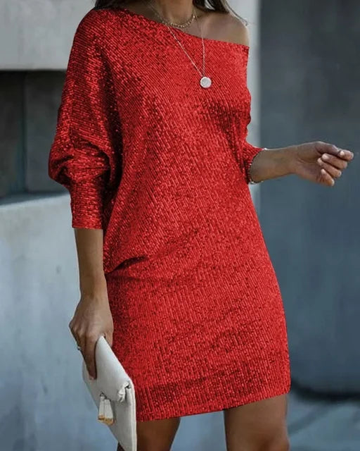 Levoire | Robe Mini À Une Épaule Robe Glamour Pour Occasions Festives Rot