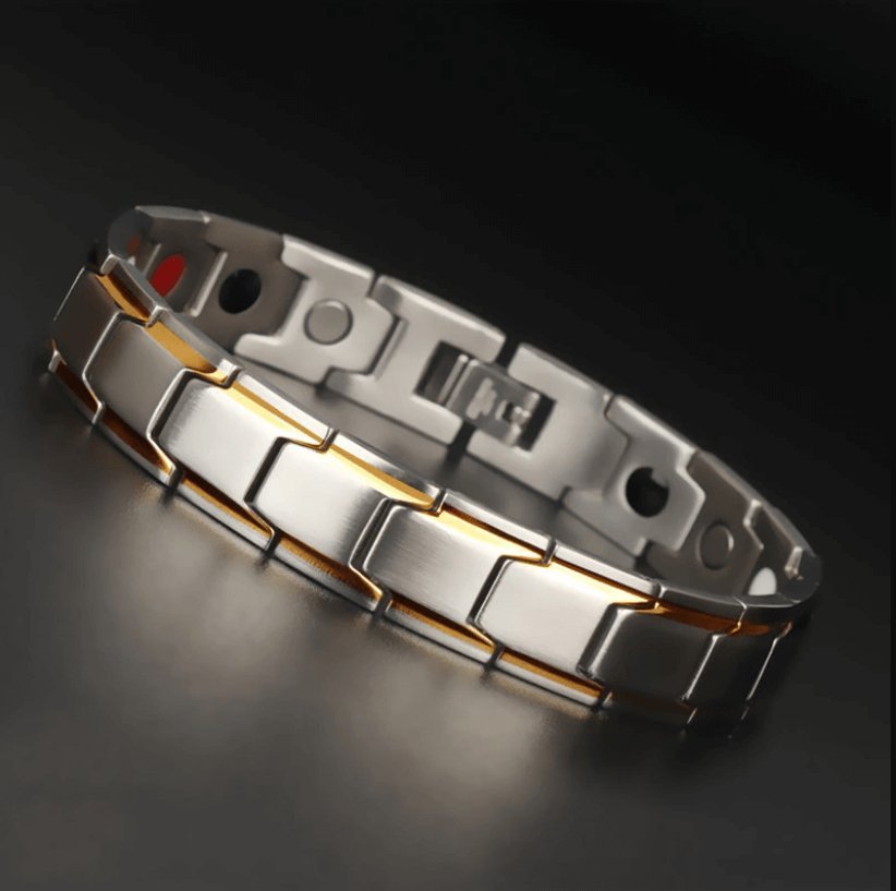 Levoire | Bracelet De Santé Magnétique Argent-Or