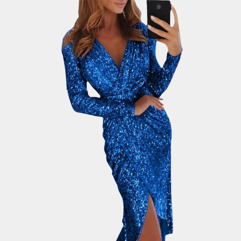 Levoire | Robe À Paillettes Bleu