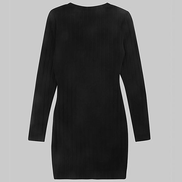 Levoire | Robe Bodycon En Maille Côtelée