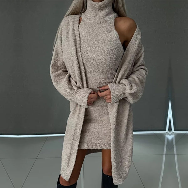 Levoire | Élégant et polyvalent manteau d'hiver Kawowy