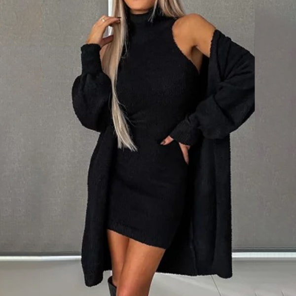 Levoire | Robe et gilet en tricot Set