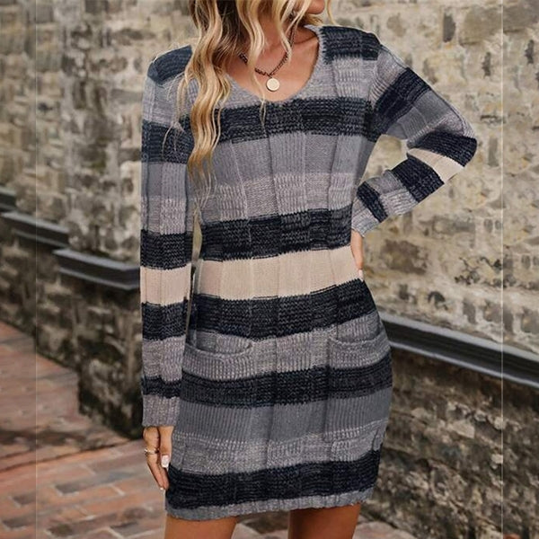 Levoire | Pull À Blocs De Couleur Gris