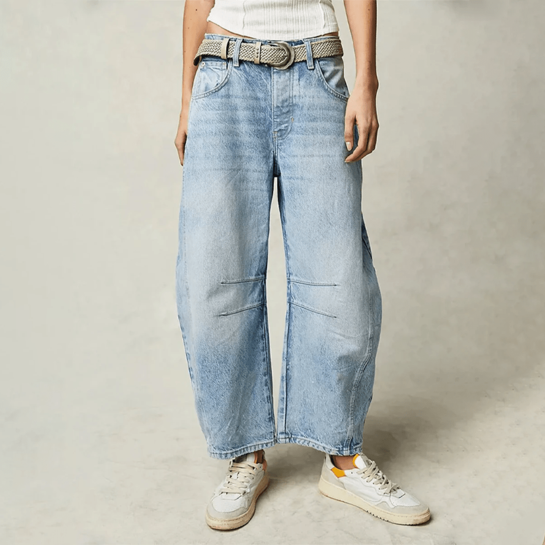 Levoire | Jean À Jambes Larges Pour Un Style Décontracté Bleu clair