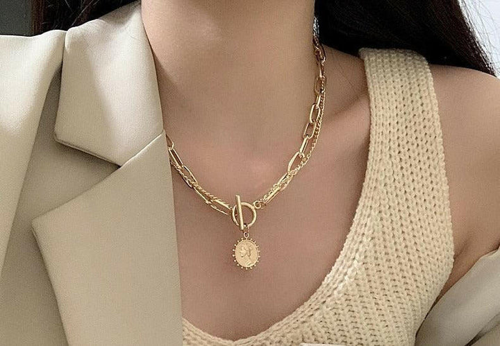 Levoire | Collier Choker En Pièce D'Or Couture OU