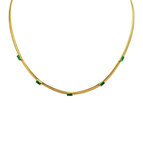 Levoire | Ensemble De Bijoux En Chaîne Serpent En Or Avec Zircon Cubique