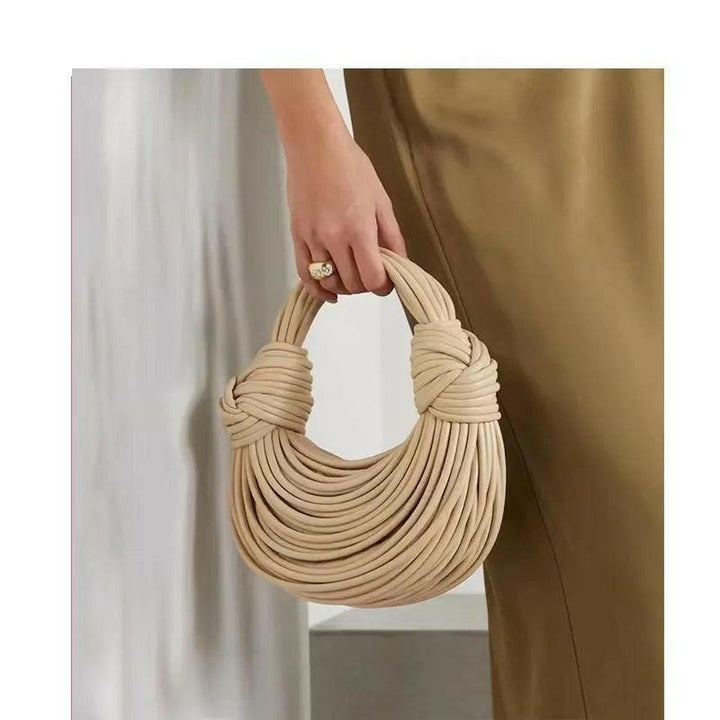 Levoire | Or Sac À Nouilles Tissé À La Main Sac Stylé En Pu Et Polyester Vente En Cours