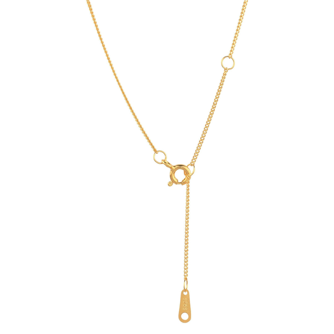 Levoire | Collier Avec Pendentif À Deux Cercles Plaqué Or Et Fermoir À Anneau À Ressort