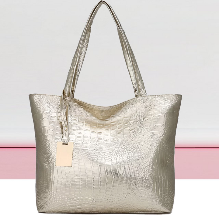 Levoire | Sac À Bandoulière - Levoire | Spacieux Avec Impression Crocodile Oro