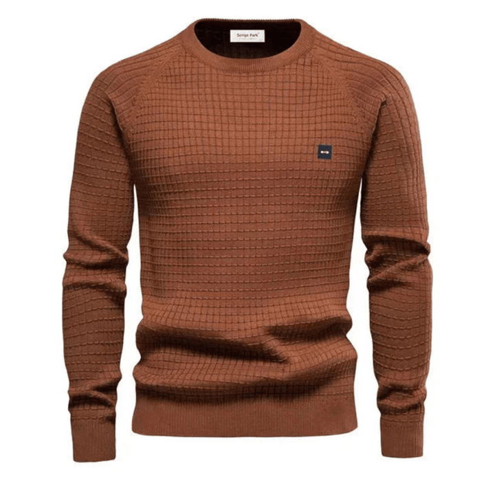 Levoire | Pull élégant pour hommes Pull confortable Design tricoté pour élégance et chaleur Braun
