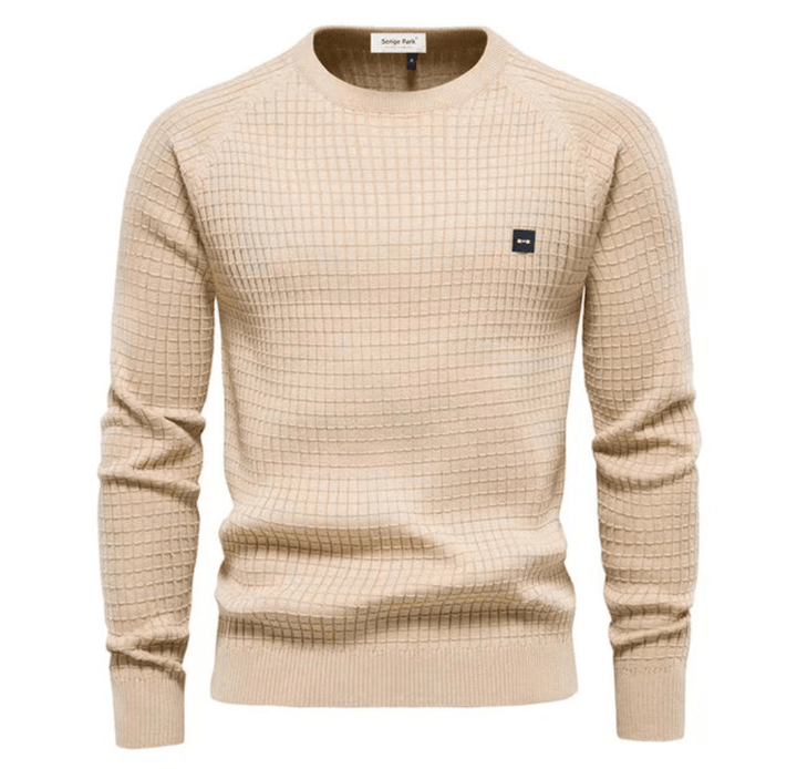 Levoire | Pull élégant pour hommes Pull confortable Design tricoté pour élégance et chaleur Khaki