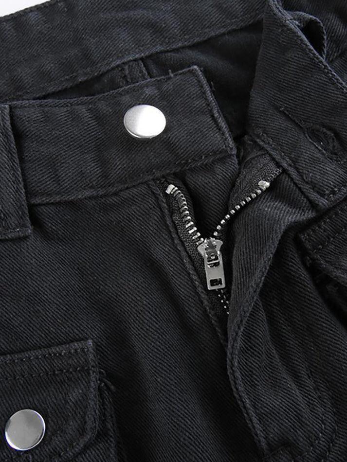 Levoire | Goth Metal Boucles Sacs Pantalons Cargo