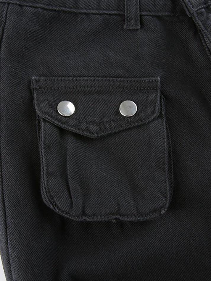 Levoire | Goth Metal Boucles Sacs Pantalons Cargo