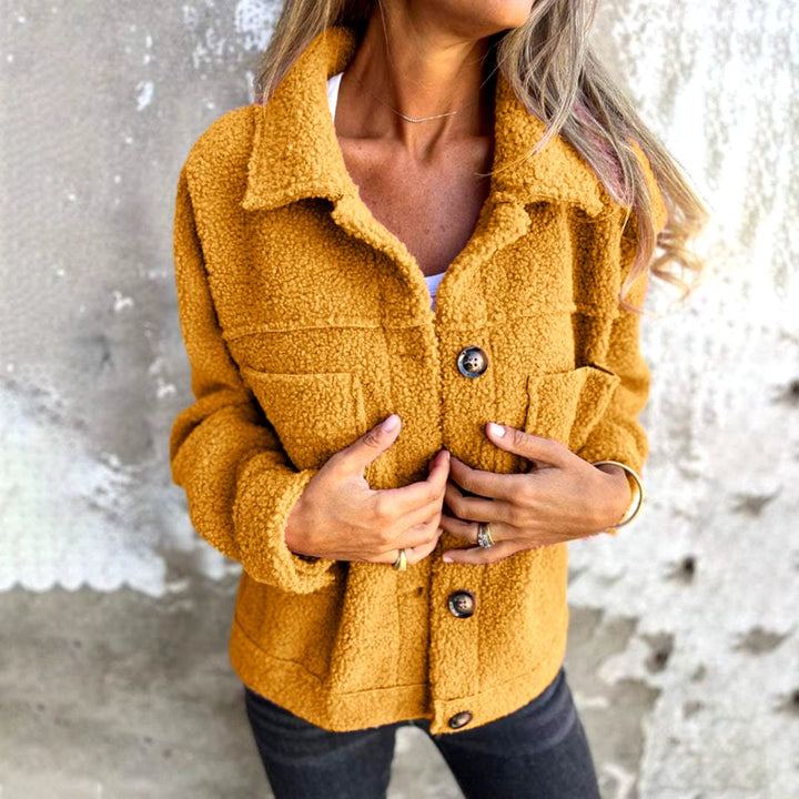 Levoire | Veste D'Automne Chaude Et Élégante Jaune