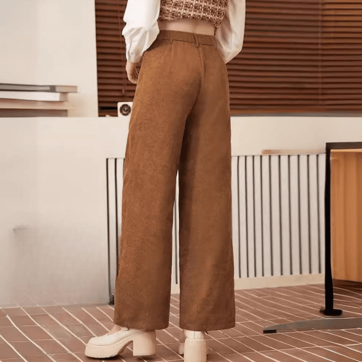 Levoire | Pantalon pour femmes brun élégant et confortable Matériau doux