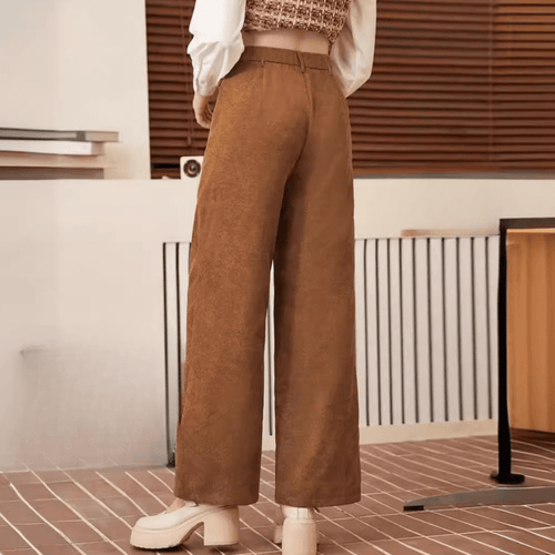 Levoire | Pantalon pour femmes brun élégant et confortable Matériau doux