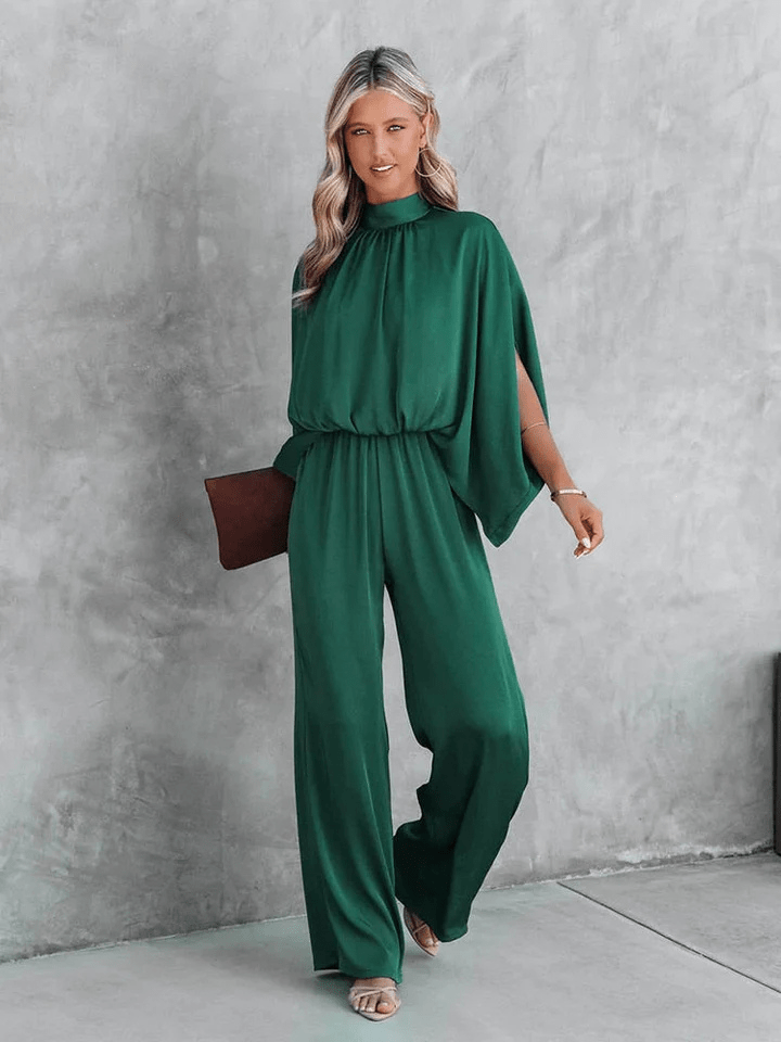 Levoire | Combinaison verte col haut femme