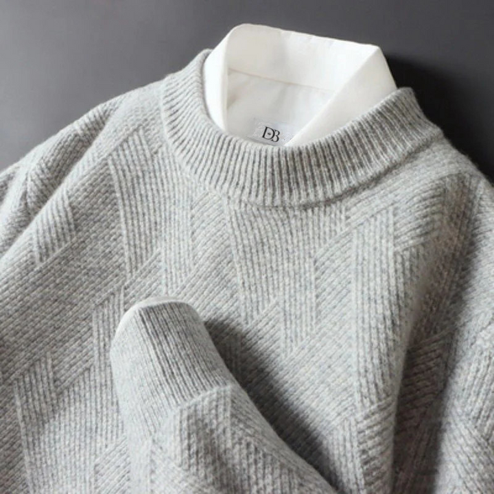 Levoire | Pull Cachemire Raffiné Gris