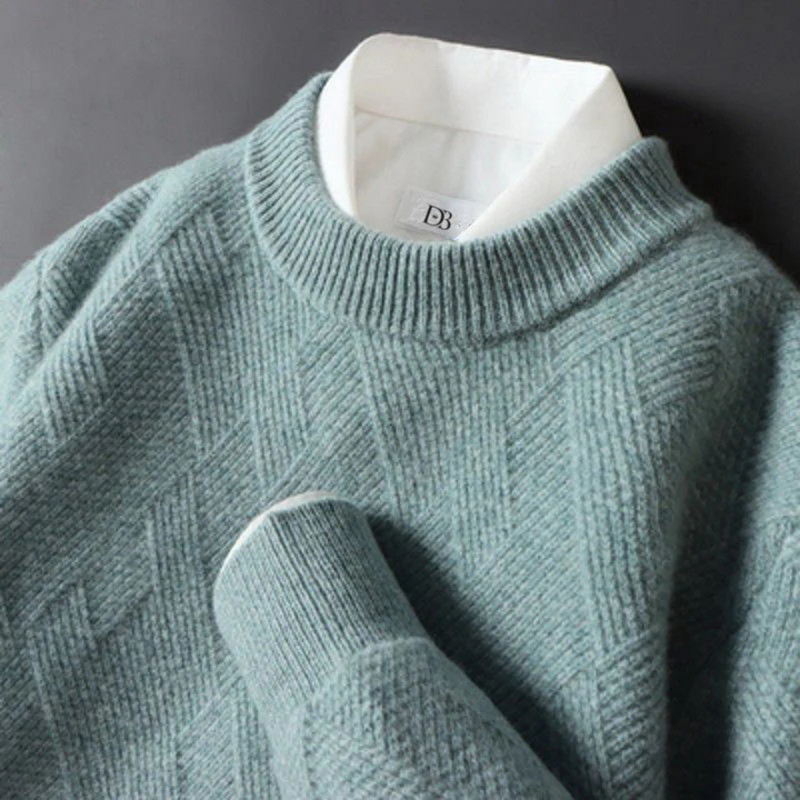 Levoire | Pull Cachemire Raffiné Vert